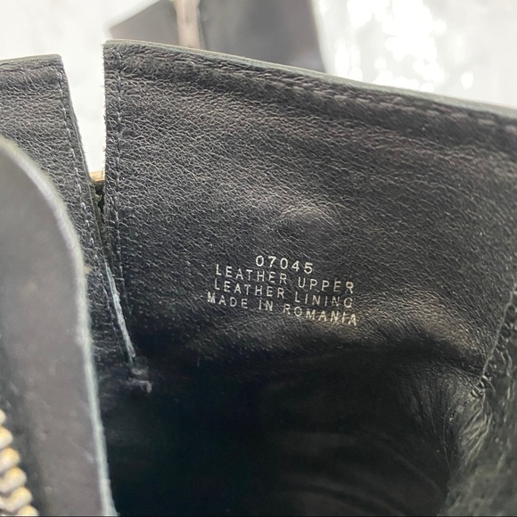 J. CREW Black Leather Ankle Buckle Dean Booties 8 - Picture 6 of 6